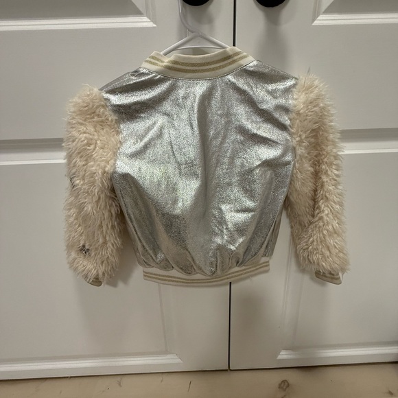 Hannah Banana Silver and Cream Kids Jacket - Picture 6 of 8